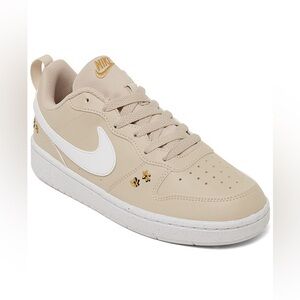 Nike Court Borough Low Recraft SE Embroidered Floral FZ3136-100 Big Kids Neutral